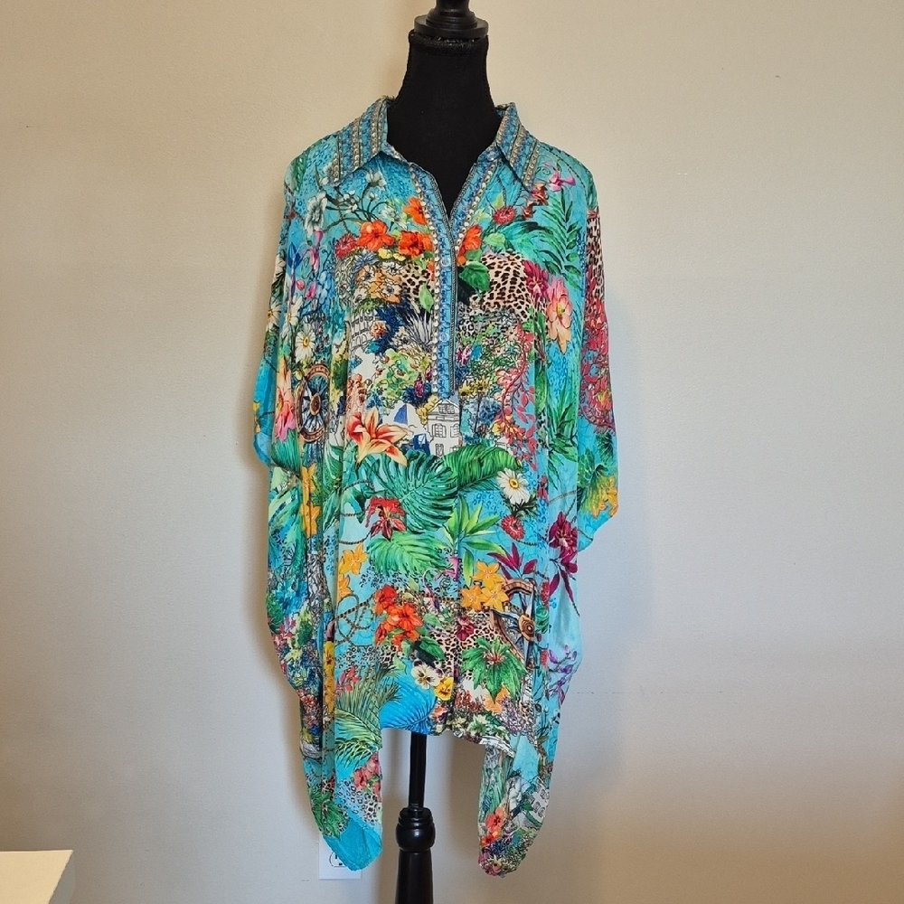 NEW Vibrant Tropical Print Tunic - One Size fits most